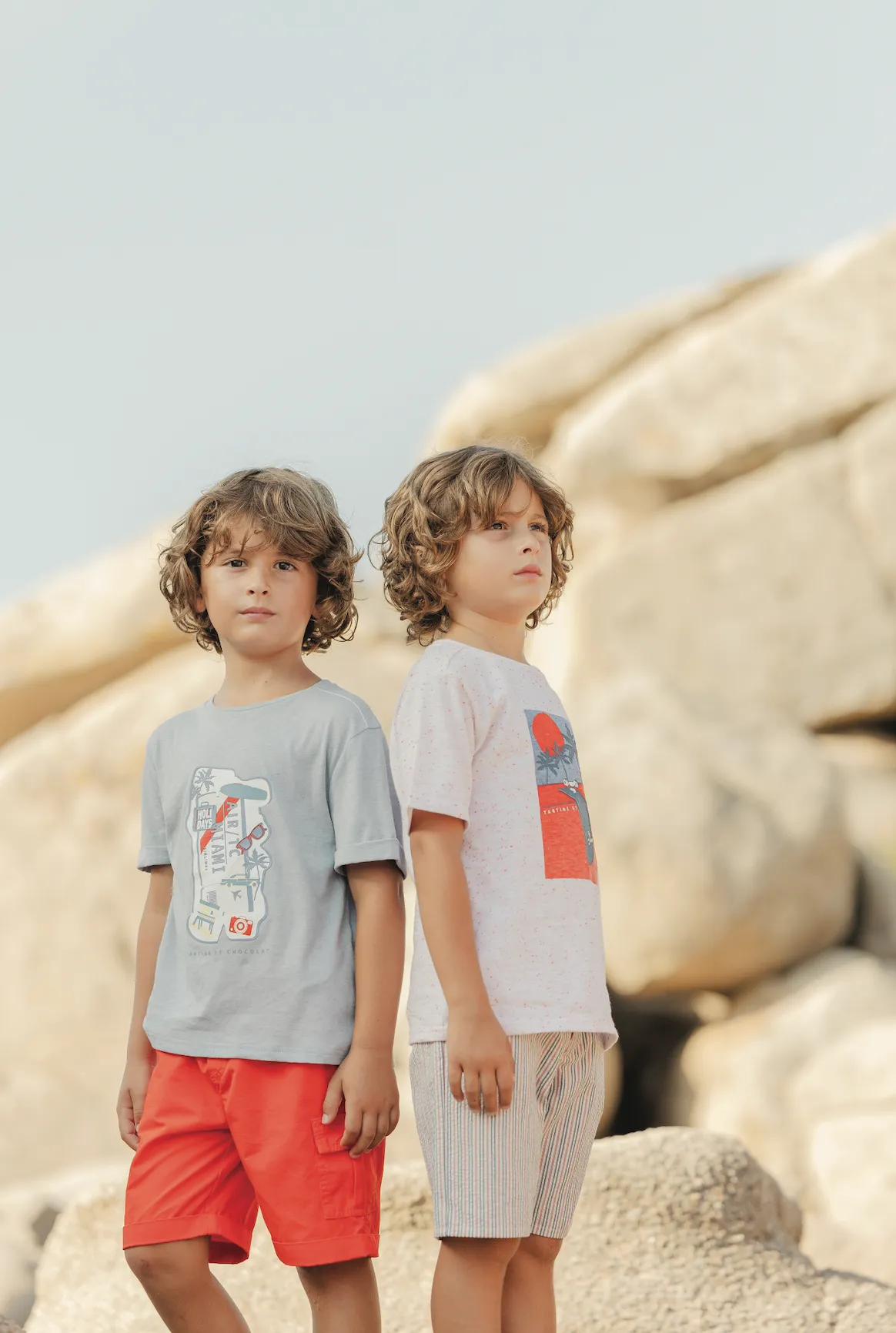 Tartine Et Chocolat Boys Girls CITY AVENTURE TEESHIRT 1BIS - Spicy orange