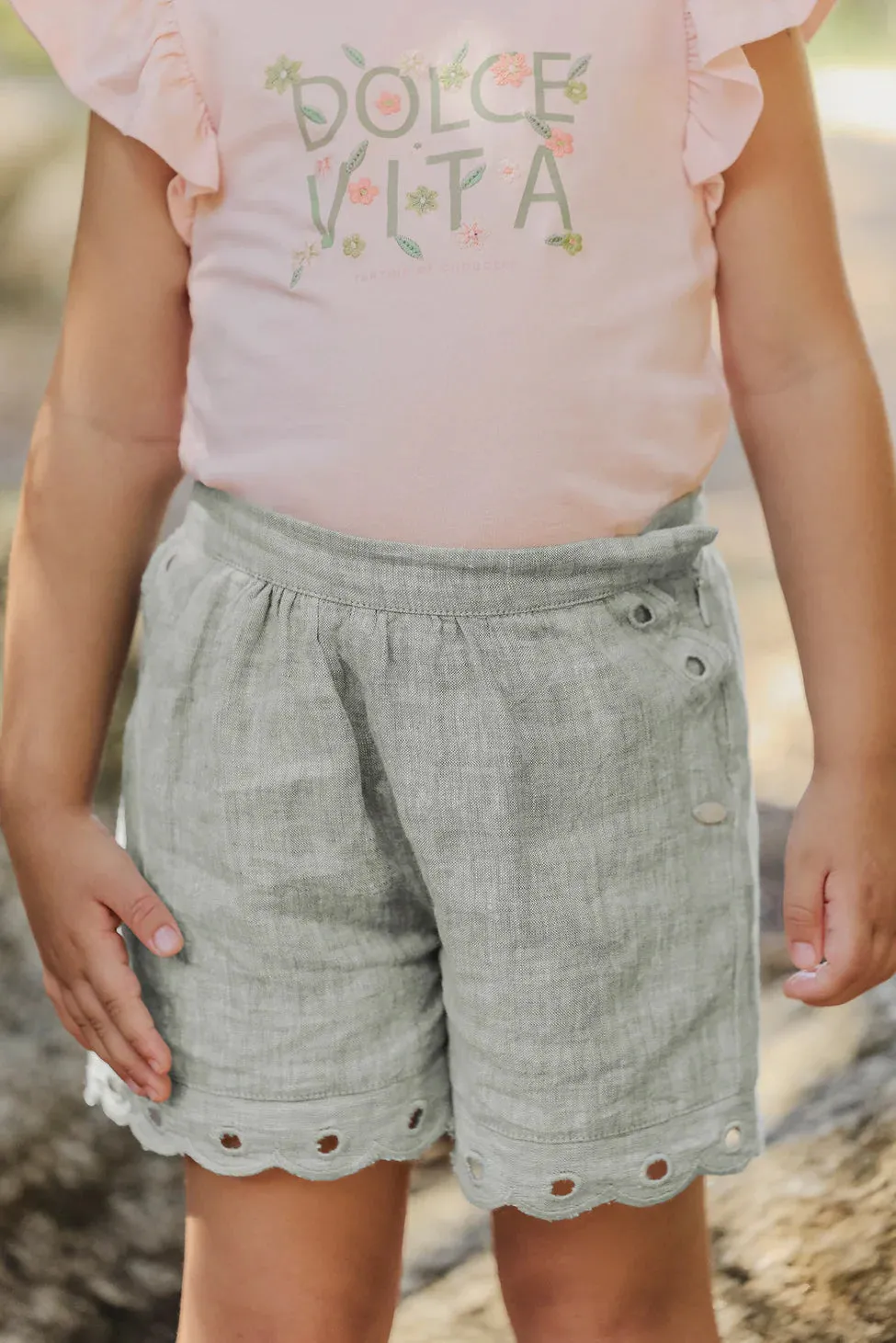 Tartine Et Chocolat Boys Girls ECHAPPEE ROMANTIQUE SHORT E - Khaki