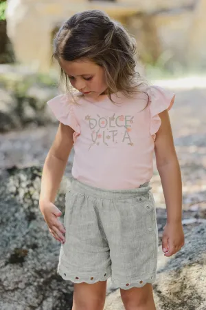 Tartine Et Chocolat Boys Girls ECHAPPEE ROMANTIQUE TEESHIRTD - Rose ancien