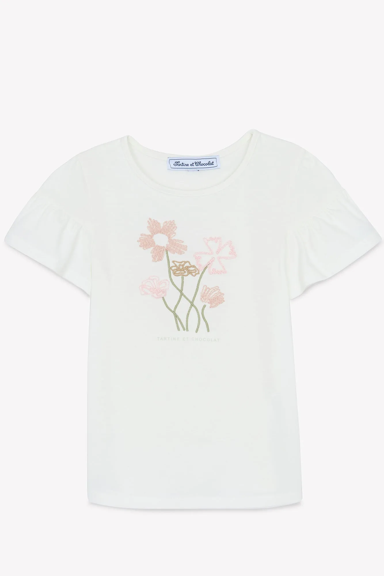 Tartine Et Chocolat Boys Girls ECHAPPEE ROMANTIQUE TEESHIRTF - Nacre