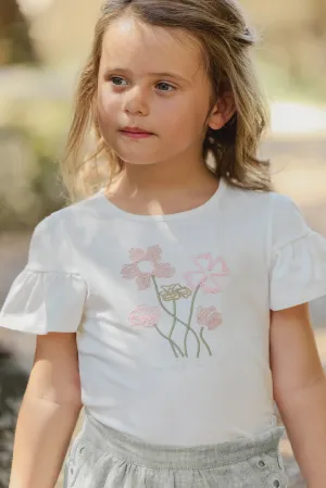 Tartine Et Chocolat Boys Girls ECHAPPEE ROMANTIQUE TEESHIRTF - Nacre