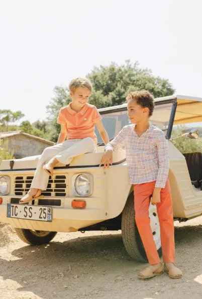 Tartine Et Chocolat Boys Girls PETIT COWBOY POLO1BIS - Orange