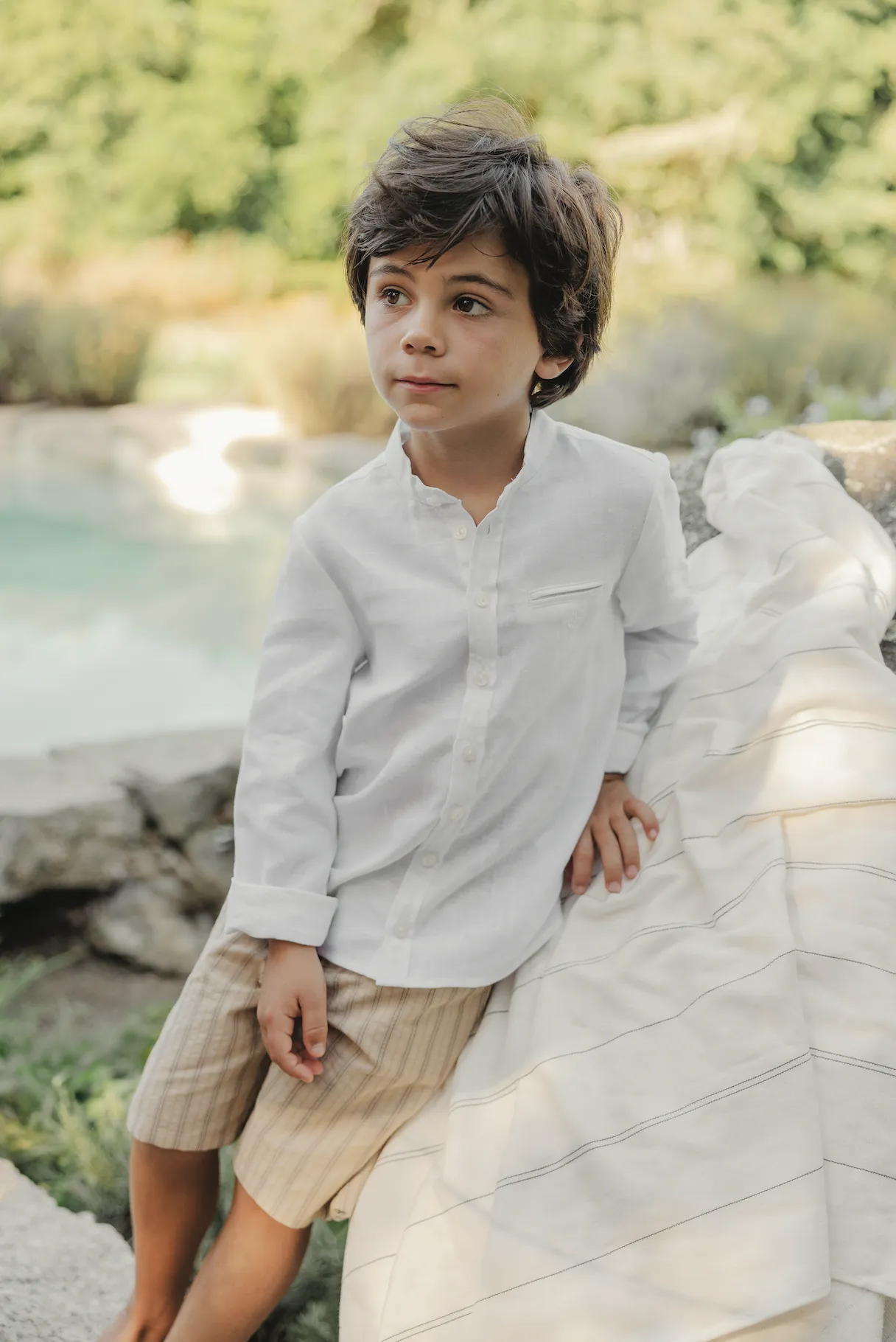 Tartine Et Chocolat Boys Girls PETIT COWBOY SHORT16BIS - Ocre