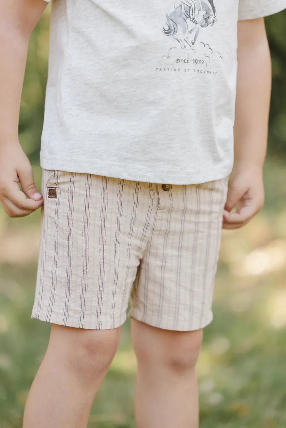 Tartine Et Chocolat Boys Girls PETIT COWBOY SHORT16BIS - Ocre