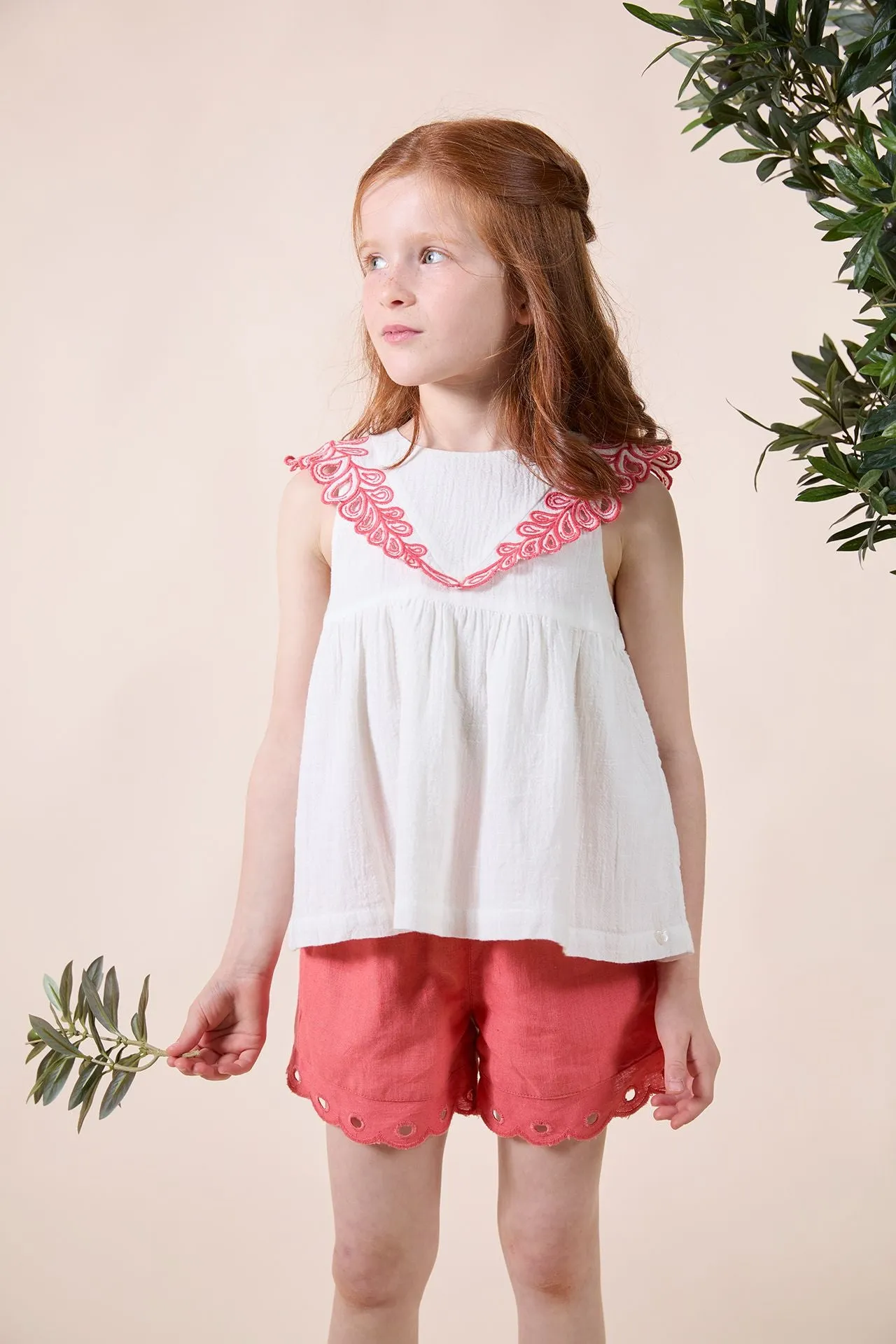Tartine Et Chocolat Boys Girls TRESOR D'ETE SHORTE - corail