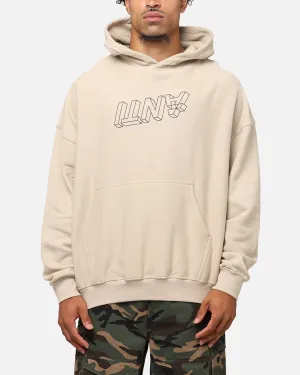 The Anti Order Dimension Boxy Hoodie Stone