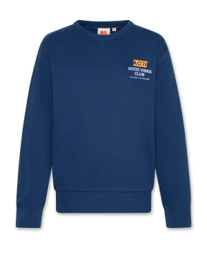 tom sweater going 000725 - mid blue Ao76 Clothes Boys Girls