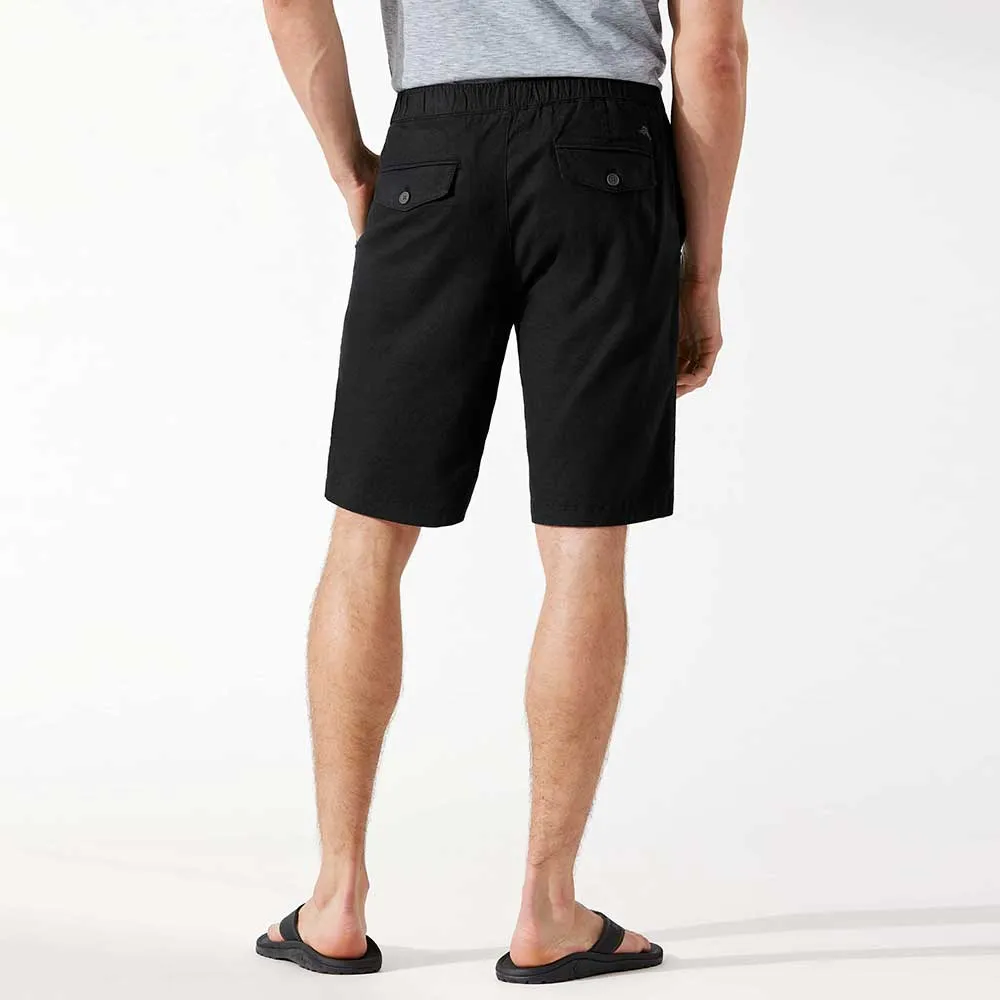 Tommy Bahama 10-Inch Linen In Paradise Shorts - Black Tommy Bahama Clothing