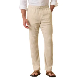 Tommy Bahama Beach Coast Linen Blend Elastic Pull On Pants - Stone Khaki* Tommy Bahama Clothing