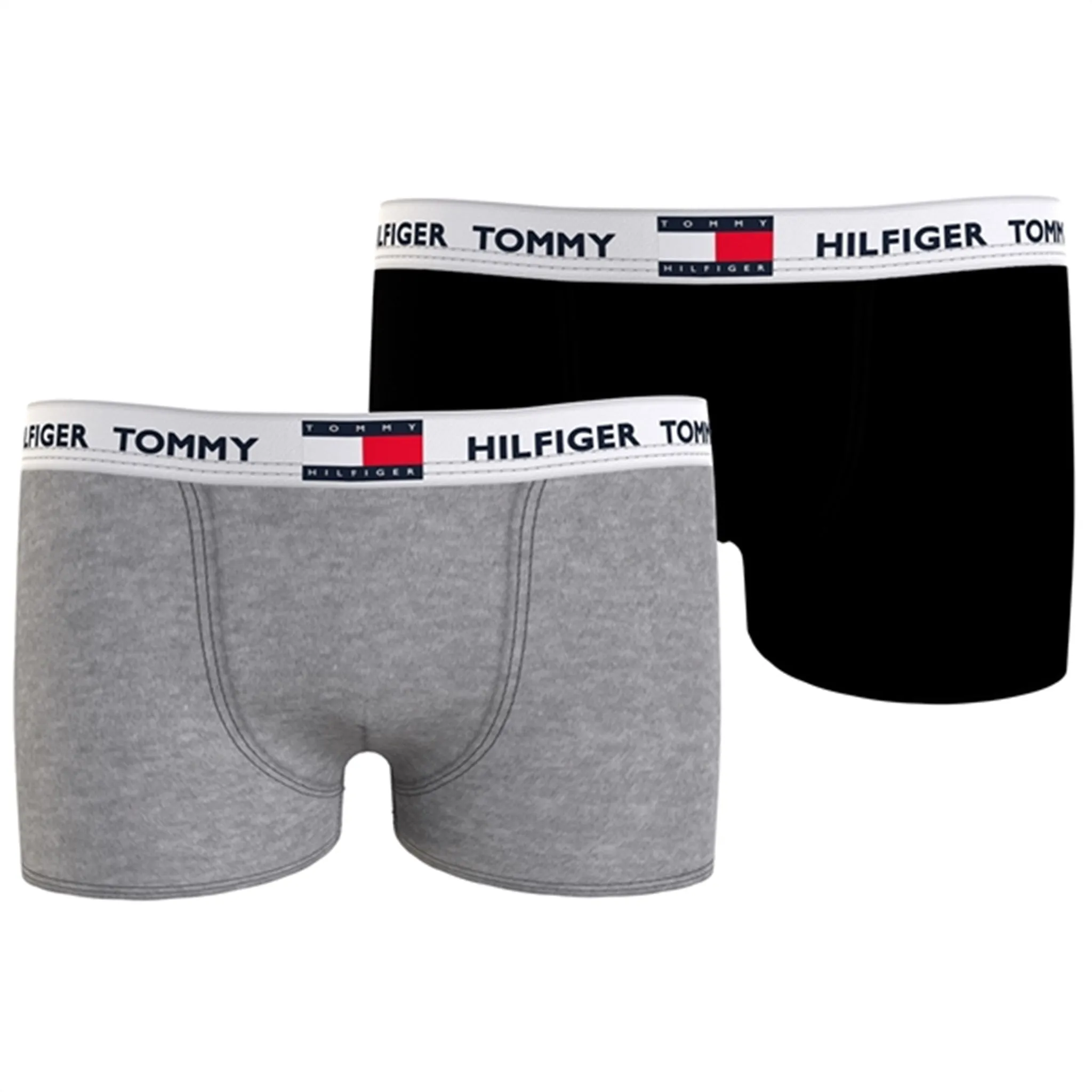 Tommy Hilfiger Boxershorts 2-pak Black/ Medium Grey Babykids_Tommy-Hilfiger