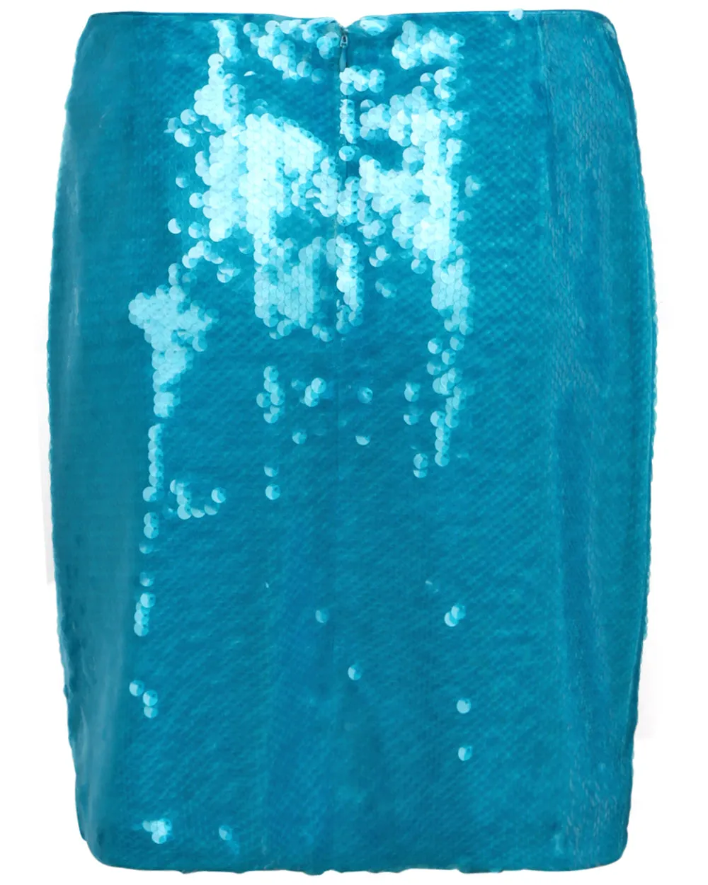 Turquoise Marmalade Sequin Mini Skirt