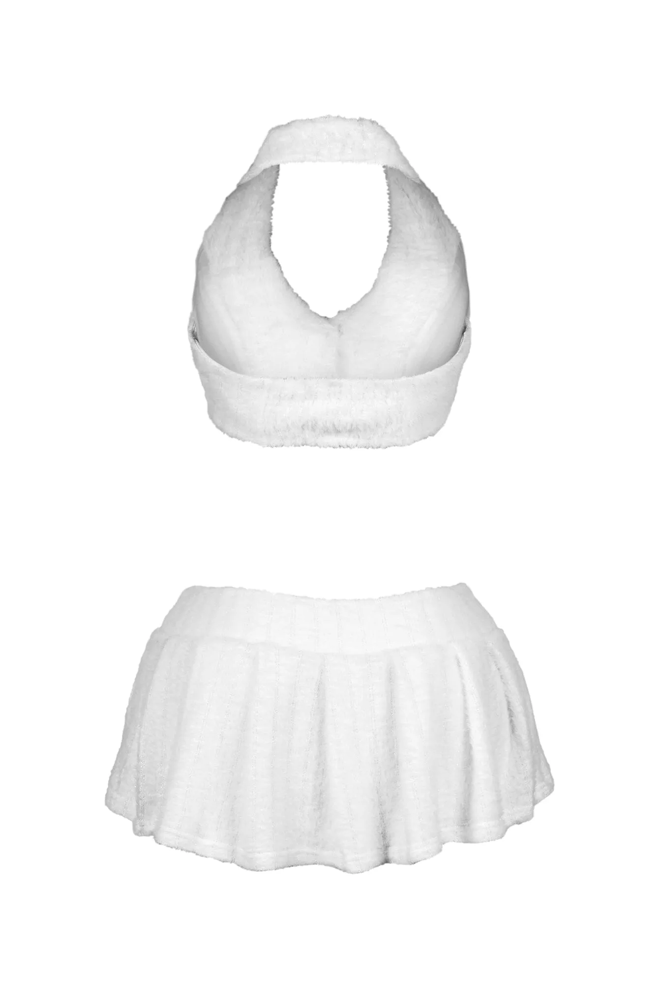 Twinkle You On Fuzzy Glitter Top & Skirt SET