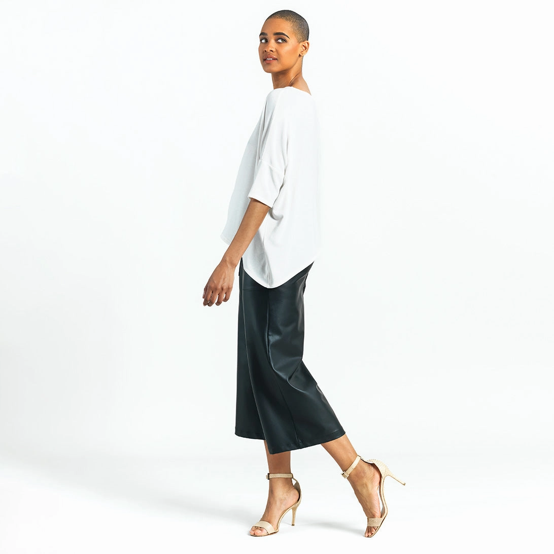Ultra Cozy - Side Tipped Sweater Top - Ivory - Final Sale!