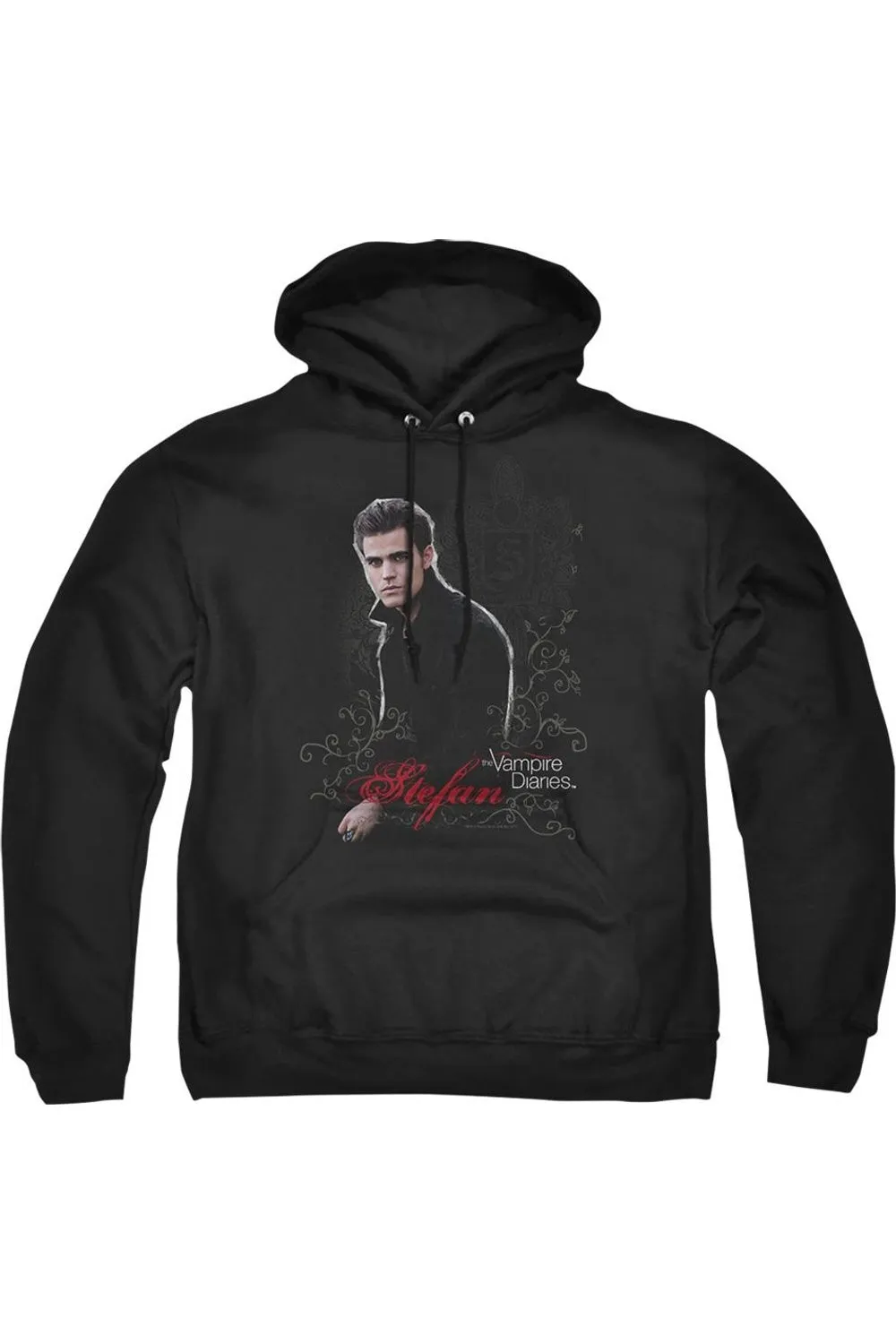 Vampire Diaries Stefan Adult Pull Over Hoodie / Hooded Sweatshirt
