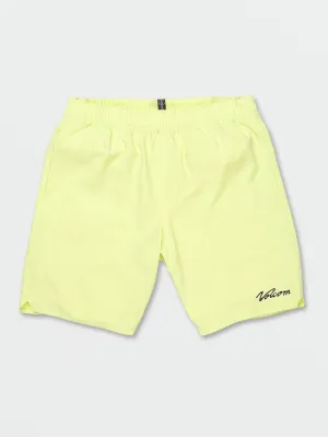 Volcom Belmont Men's Elastic Waist Shorts Shadow Lime Volcom