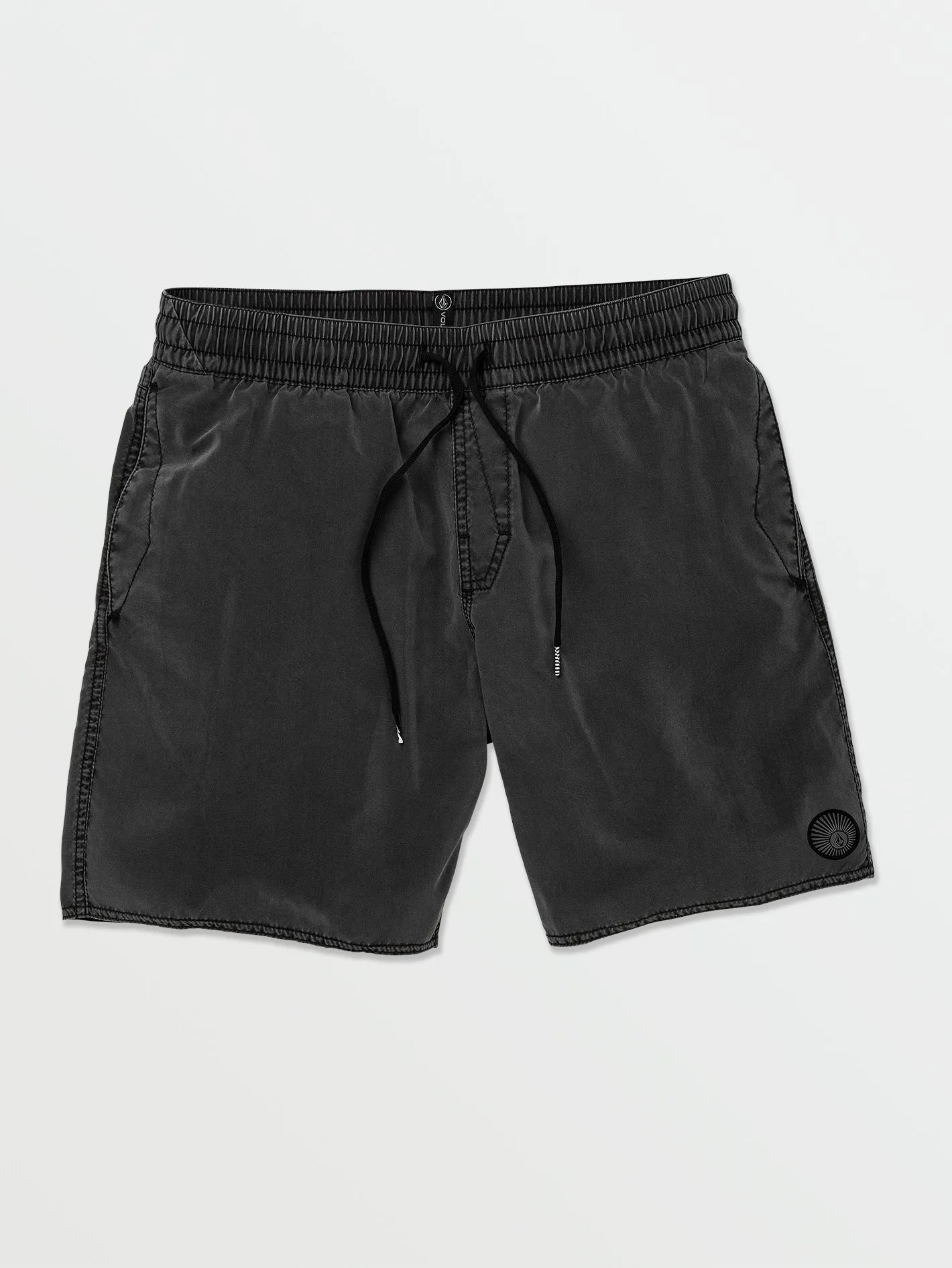 Volcom Center Elastic Waist Men's Swim Trunks Black Volcom