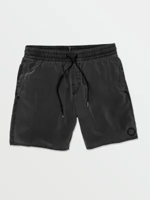 Volcom Center Elastic Waist Men's Swim Trunks Black Volcom