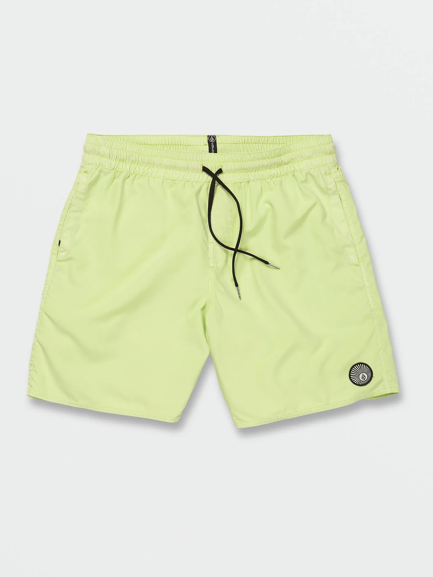 Volcom Center Elastic Waist Men's Swim Trunks Shadow Lime Volcom