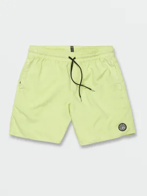 Volcom Center Elastic Waist Men's Swim Trunks Shadow Lime Volcom
