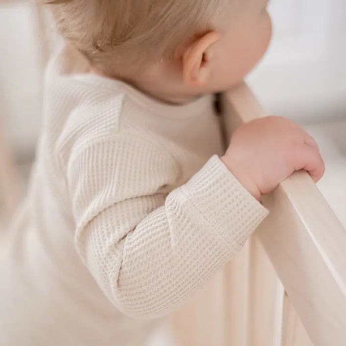 Waffle Long Sleeve Set Babykids_Atlas-Grey