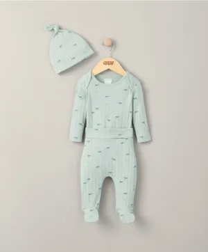 Whale Outfit Set (3 Piece) - Green