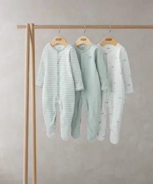 Whale Sleepsuits (Set of 3)