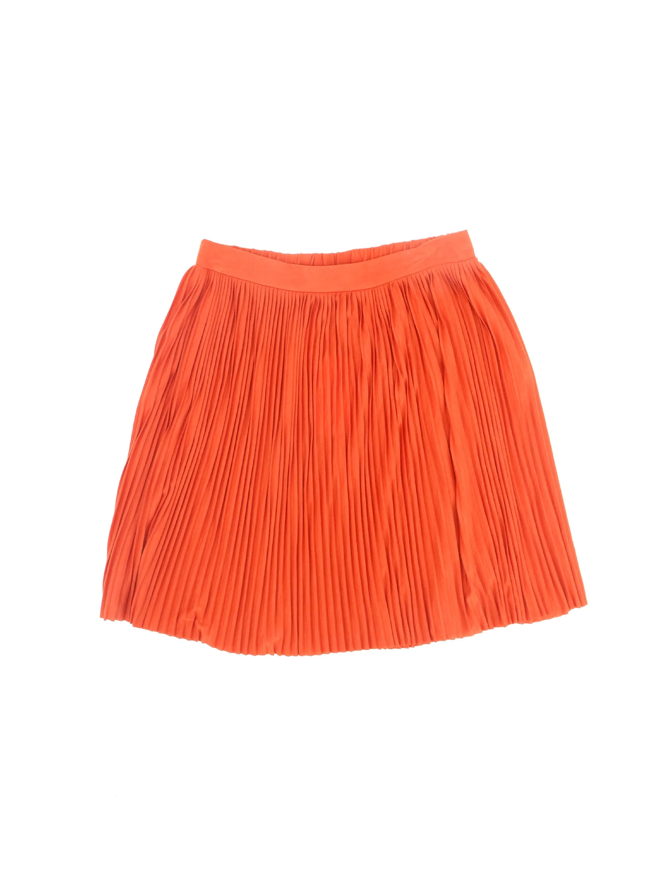 Women's Plain Solid Skirt,Orange