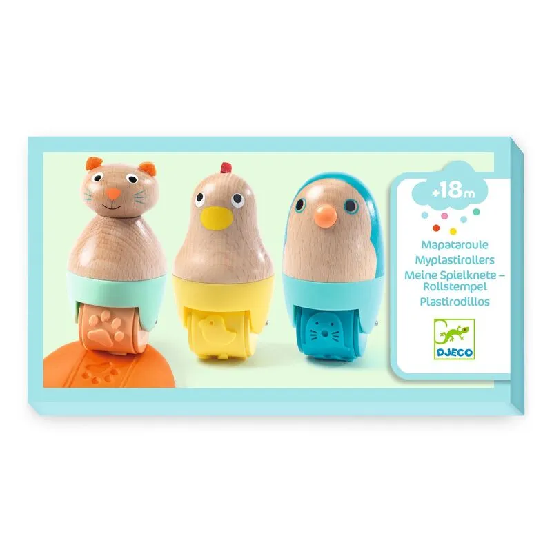Wooden Animal Dough Rollers