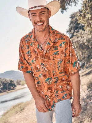 Wrangler® Coconut Cowboy Snap Front Camp Shirt Wrangler Clothing
