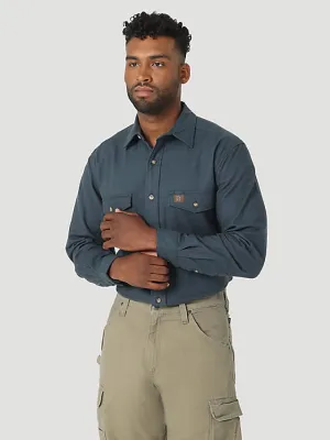 Wrangler® Riggs Workwear® HW Flannel Shirt - Midnight Navy Wrangler Clothing
