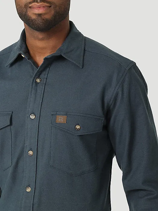 Wrangler® Riggs Workwear® HW Flannel Shirt - Midnight Navy Wrangler Clothing