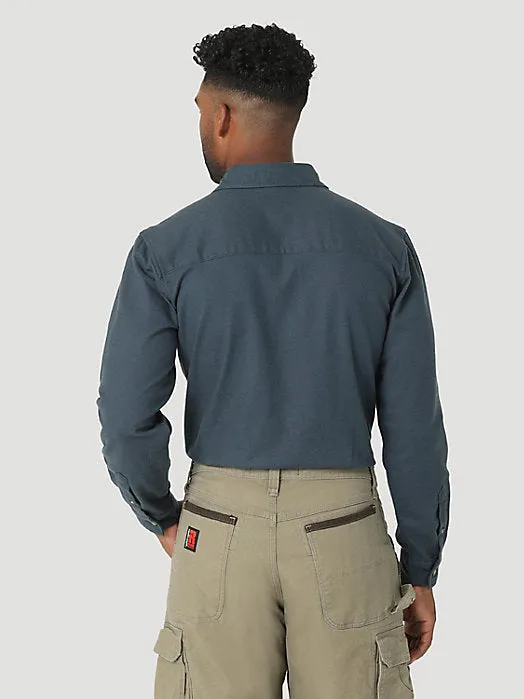 Wrangler® Riggs Workwear® HW Flannel Shirt - Midnight Navy Wrangler Clothing