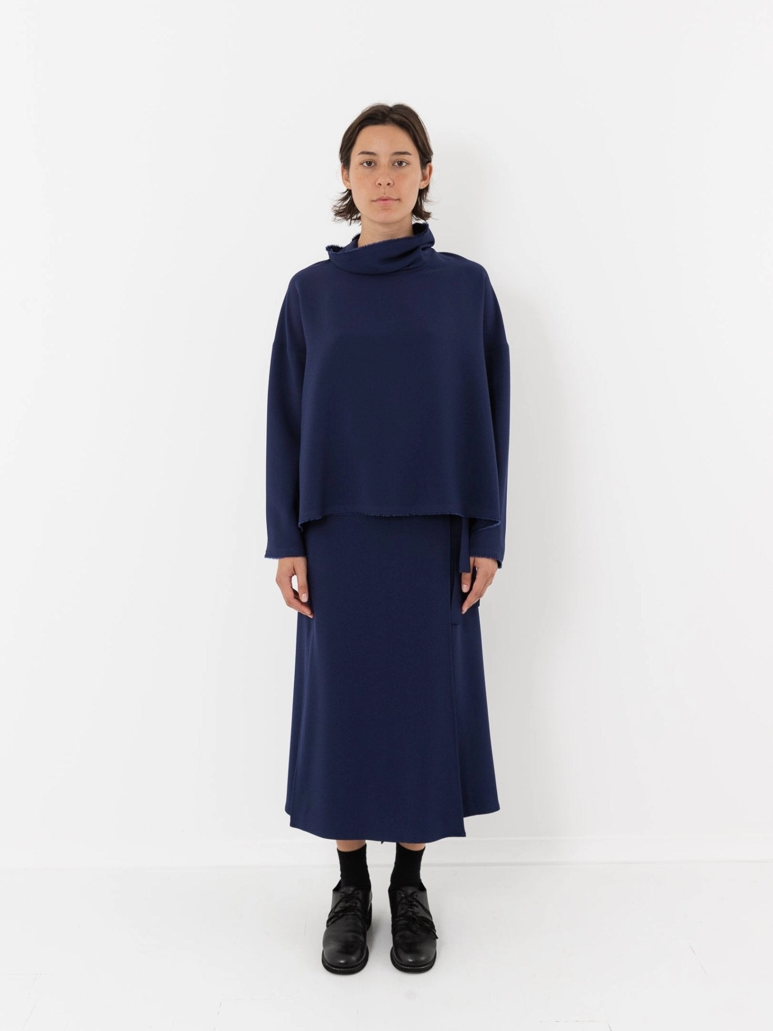 Wright   Doyle Lotura Funnel Neck Top