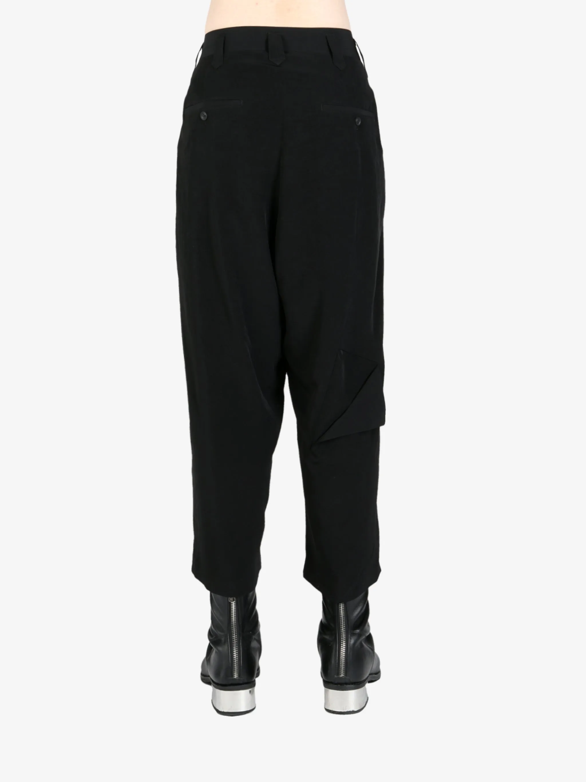 YOHJI YAMAMOTO POUR HOMME - Men Center Tucked Pants Clothing_yohji-yamamoto