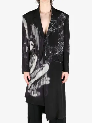 YOHJI YAMAMOTO POUR HOMME - Men Portrait Pt Asymmetry Jacket Clothing_yohji-yamamoto