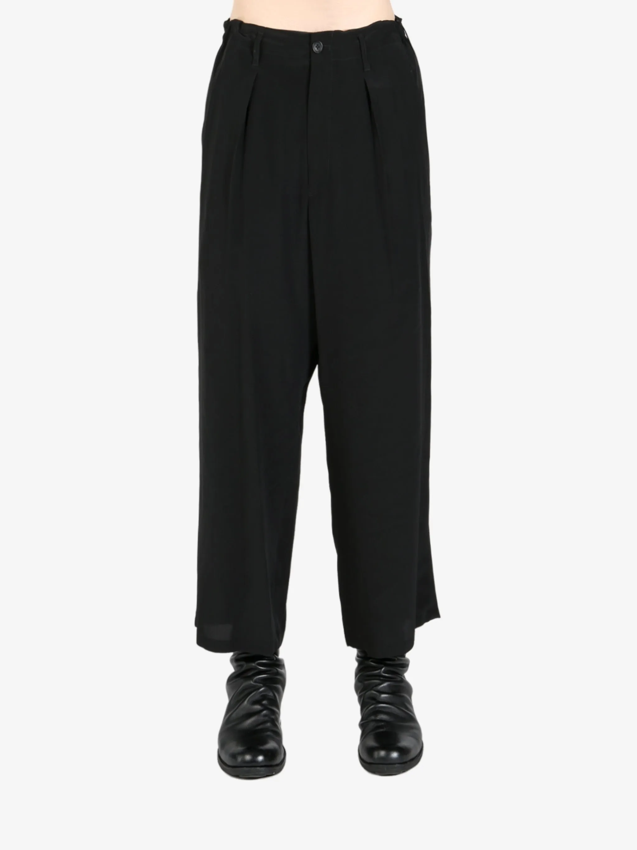 YOHJI YAMAMOTO POUR HOMME - Men Silk Coin Pocket Pant Clothing_yohji-yamamoto
