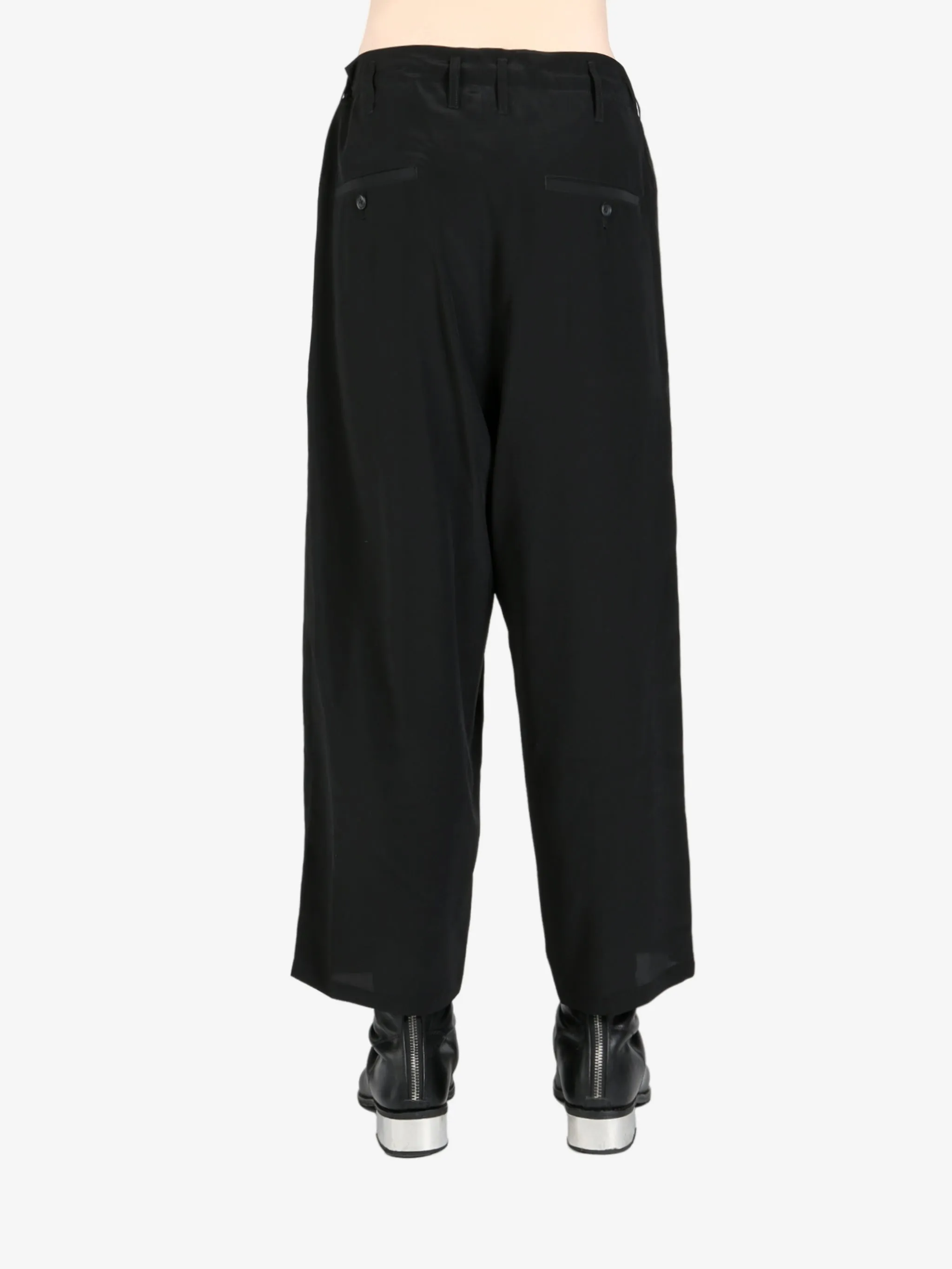 YOHJI YAMAMOTO POUR HOMME - Men Silk Coin Pocket Pant Clothing_yohji-yamamoto
