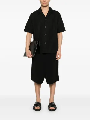 YOHJI YAMAMOTO POUR HOMME - Men Tab Half Pants Clothing_yohji-yamamoto