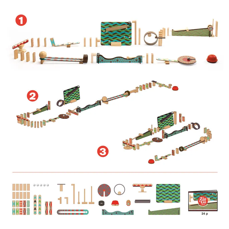 Zig & Go 48pc Action and Reaction Construction Set