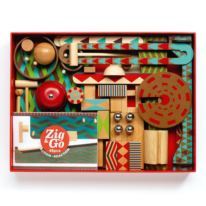 Zig & Go 48pc Action and Reaction Construction Set